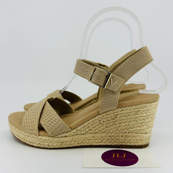 Vivaia Women's Sally Pro Espadrille Wedge Sandals Almond Size 36 EU/ 5.5-6 US - Picture 5 of 11